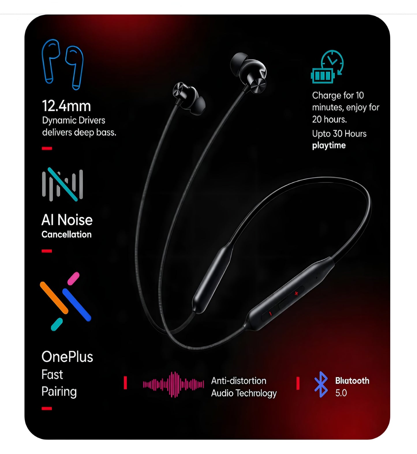 OnePlus Bullets Wireless Z2 ANC Bluetooth Wireless Neckband