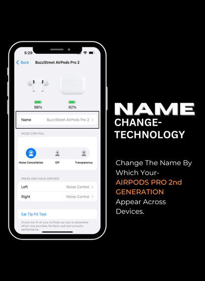 AirPods Pro 2nd Gen With ANC | Free Silicone Case & 10,000mAH Mag Safe