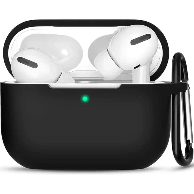 AIRPODS PRO 2 SILICON CASE [Soft Silicone Skin Case Cover Shock-Absorbing Protective Case with Keychain]