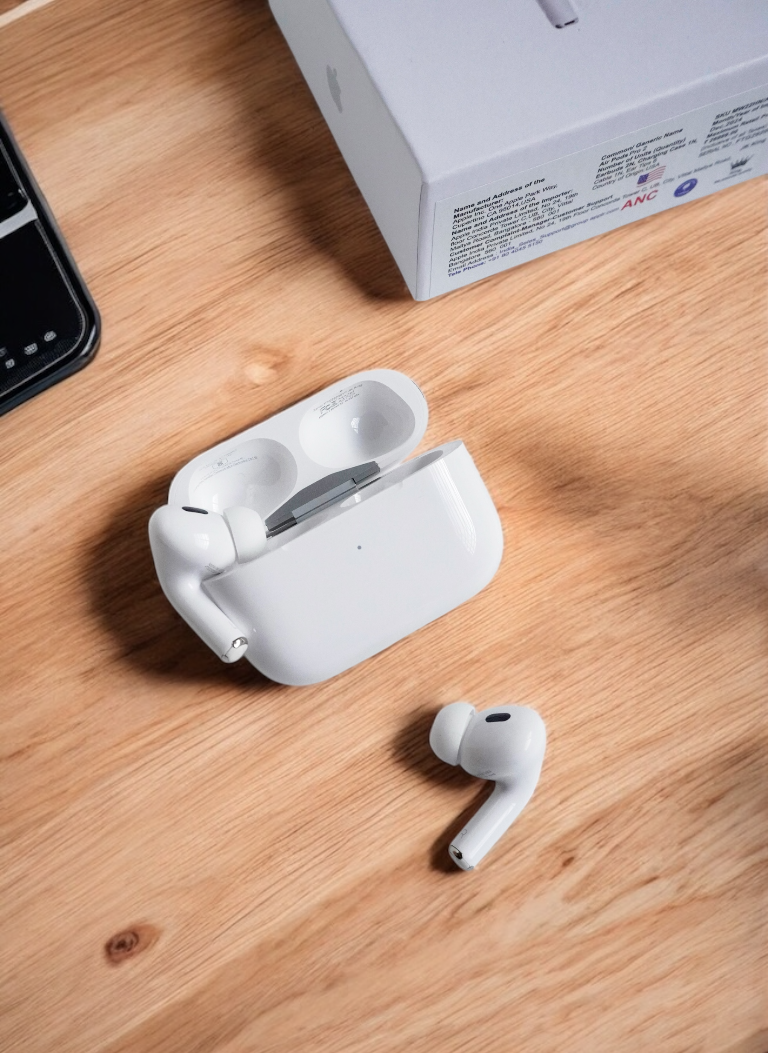 AirPods Pro 2nd Gen With ANC | Free Silicone Case & 10,000mAH Mag Safe