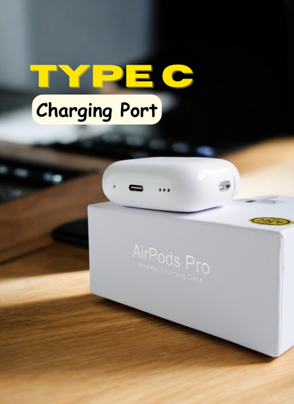 AirPods Pro 2nd Gen With ANC | Free Silicone Case & 10,000mAH Mag Safe