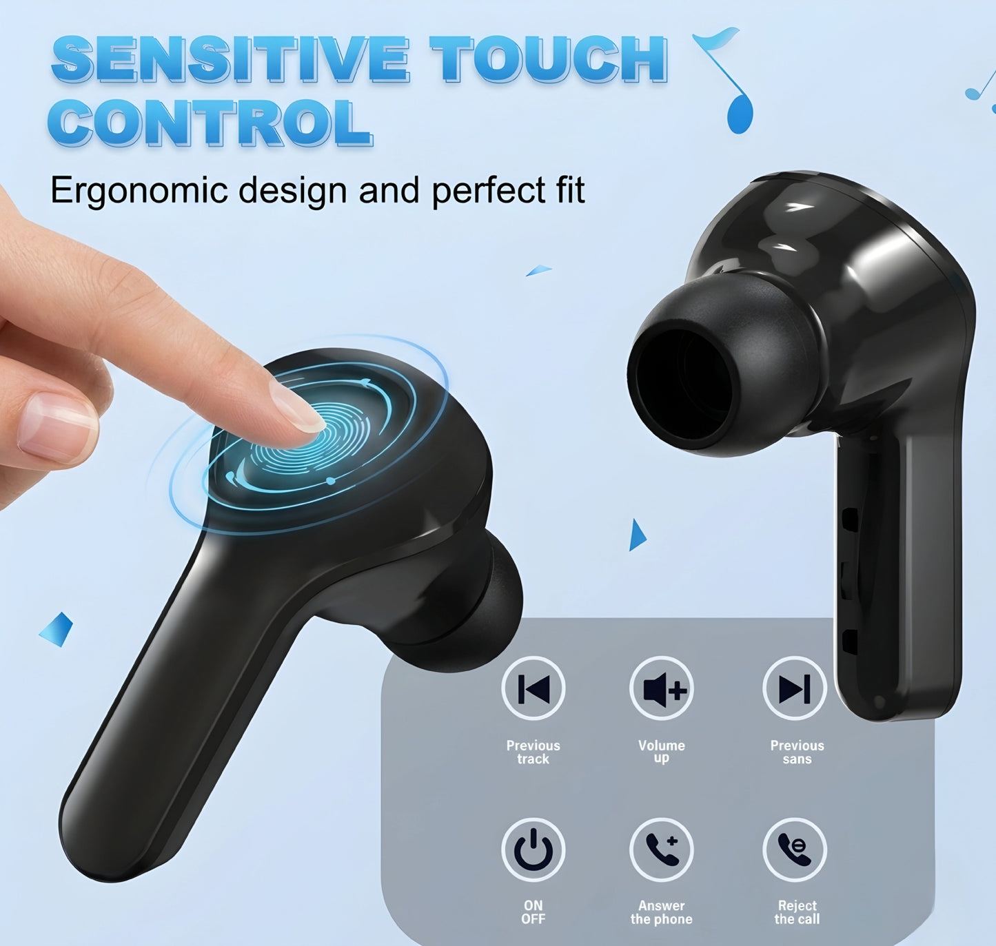 UltraPods Max – Premium Sound, Powerful Bass, and Smart LED Display Earbuds With (6 Months Warranty)