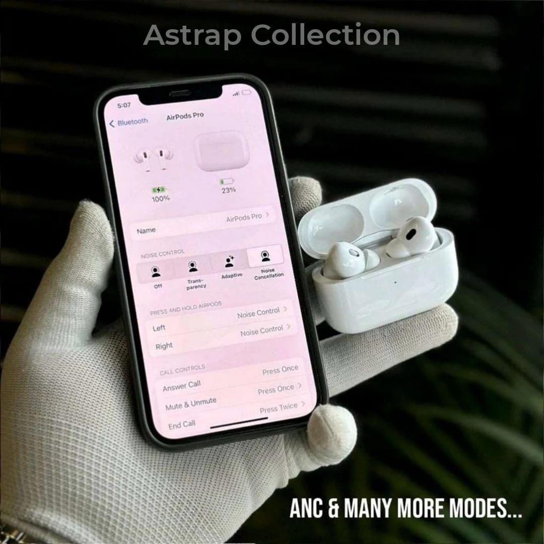 AirPods Pro (2nd Generation) with Active Noise Cancellation (ANC), Premium Sound Quality & Long Battery Life